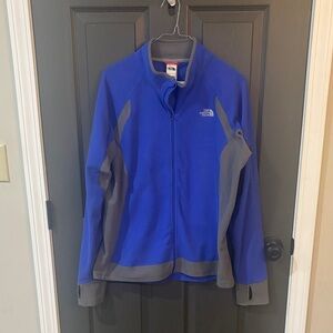 The North Face Royal Blue and Gray Fleece Jacket